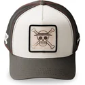 weisse-und-schwarze-trucker-kappe-monkey-d-luffy-op6-sku-one-piece-von-capslab