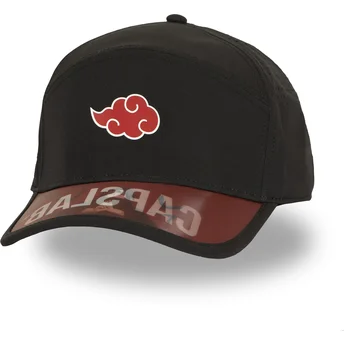 Cappellino nero curvo regolabile Akatsuki NS5 AKA Naruto di Capslab