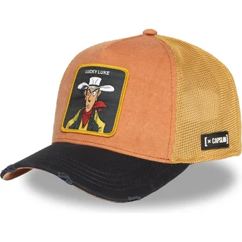 Gorra Trucker Orange und Schwarz Lucky Luke LCK2 LOB von Capslab