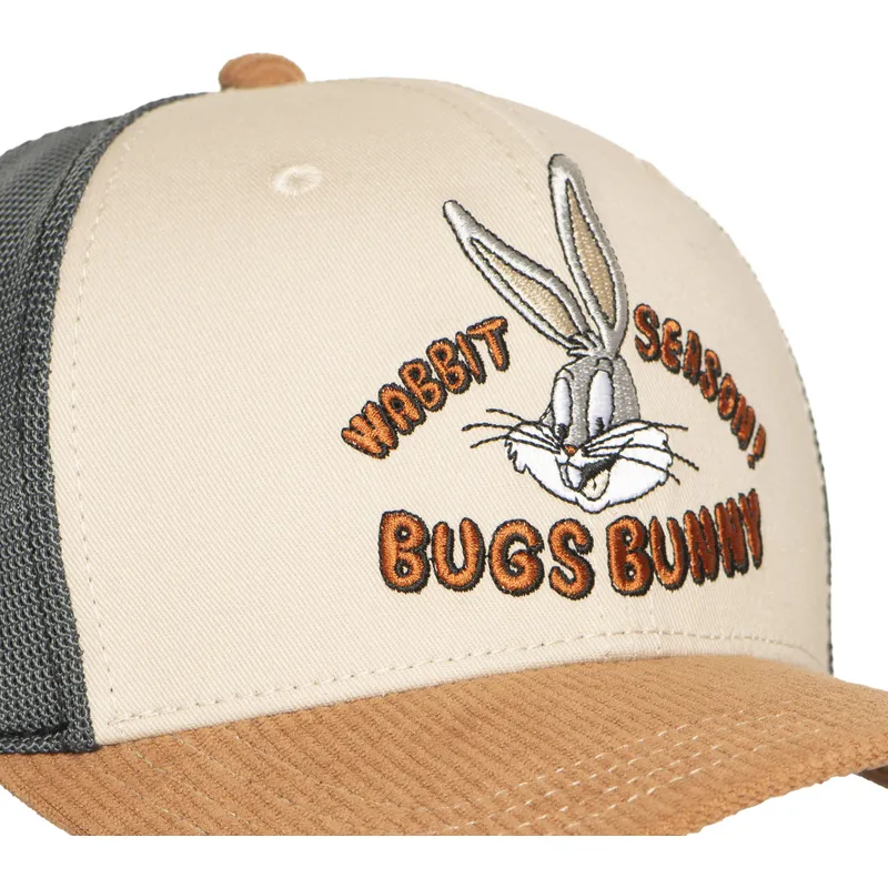 mehrfarbige-trucker-kappe-bugs-bunny-wabbit-season-loo12-bug-looney-tunes-von-capslab