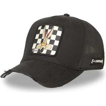 Cappellino trucker nero Coyote LOO12 WIL Looney Tunes di Capslab