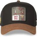 cappellino-trucker-nero-e-marrone-coyote-loo12-wi2-looney-tunes-di-capslab