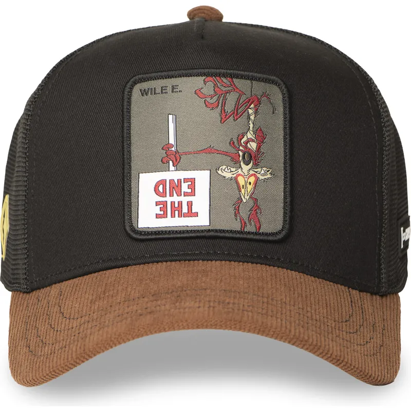 czarna-i-brazowa-czapka-trucker-coyote-loo12-wi2-looney-tunes-od-capslab