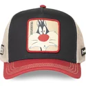 mehrfarbige-trucker-kappe-silvester-loo12-syl-looney-tunes-von-capslab