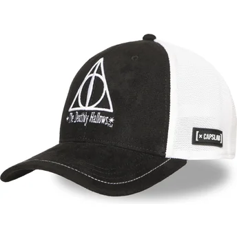 Cappello trucker nero e bianco Le Reliquie della Morte HP3 DEA Harry Potter di Capslab