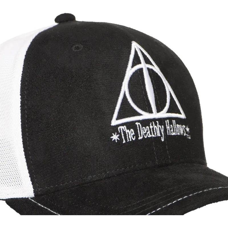 sort-og-hvid-trucker-kasket-las-reliquias-de-la-muerte-hp3-dea-harry-potter-fra-capslab