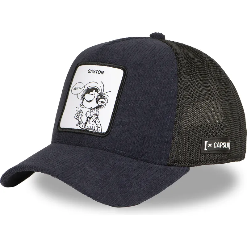 cappellino-trucker-blu-marino-e-nero-gaston-lagaffe-glg2-gbd-di-capslab
