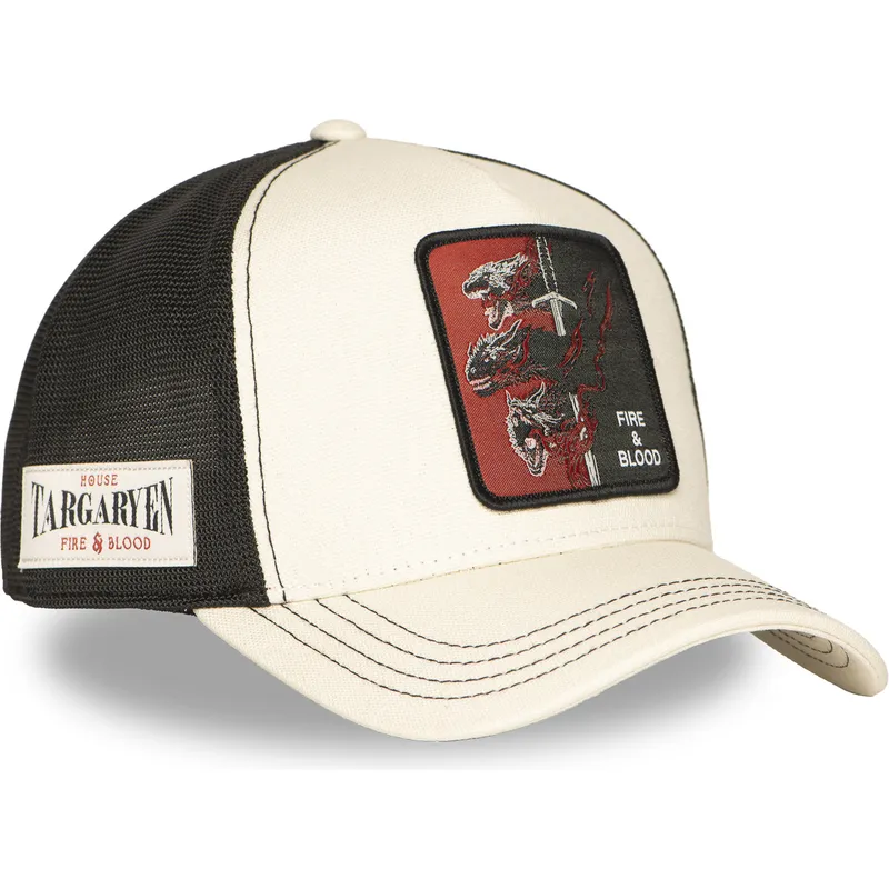 cappellino-trucker-beige-e-nero-casa-targaryen-fire-and-blood-got-tar-gioco-di-troni-di-capslab