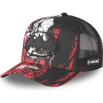 Cappellino trucker nero e rosso Batman DC10 GRA CT DC Comics di Capslab