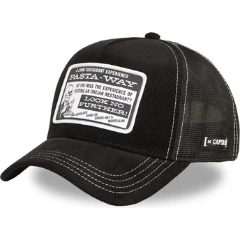 Cappellino trucker nero Pasta-way BTJ PAS Beetlejuice di Capslab