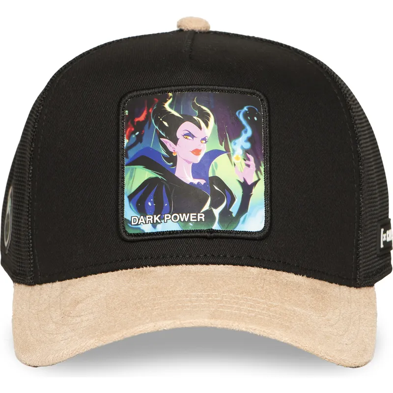 trucker-cap-schwarz-und-braun-maleficent-dark-power-sp-pri3-disney-von-capslab