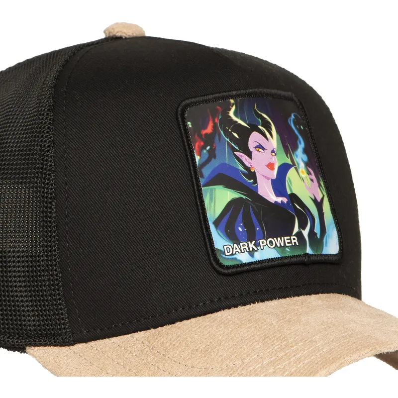 trucker-kasket-sort-og-brun-maleficent-dark-power-sp-pri3-disney-fra-capslab