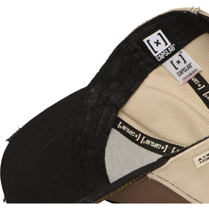 cappellino-trucker-marrone-e-nero-mona-lisa-pump-up-the-volume-fam-mon-famous-di-capslab