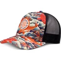 mehrfarbige-trucker-cap-koi-watching-club-hft-von-djinns