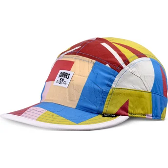 Verstellbare mehrfarbige Curved Cap Geometric Bright Soft FC von Djinns