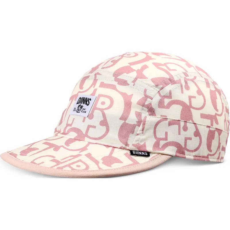 gorra-curva-beige-och-rosa-simple-aztek-soft-fc-fran-djinns