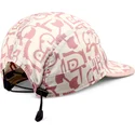 cappellino-curvo-beige-e-rosa-simple-aztek-soft-fc-di-djinns
