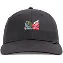 cappellino-nero-regolabile-m-flowers-di-djinns