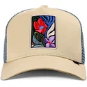 cappellino-trucker-beige-m-flowers-hft-di-djinns