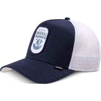 Czapka trucker granatowo-biała Original HFT od Djinns