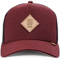 cappello-trucker-rosso-e-nero-plainlace-hft-di-djinns