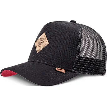 Djinns Plainlace HFT Black Trucker Hat