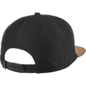 casquette-plate-noire-et-marron-snapback-honey-knit-djinns