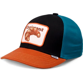 Djinns Food Croissant Basic bunte Snapback-Kappe für Jungen mit gebogenem Schirm