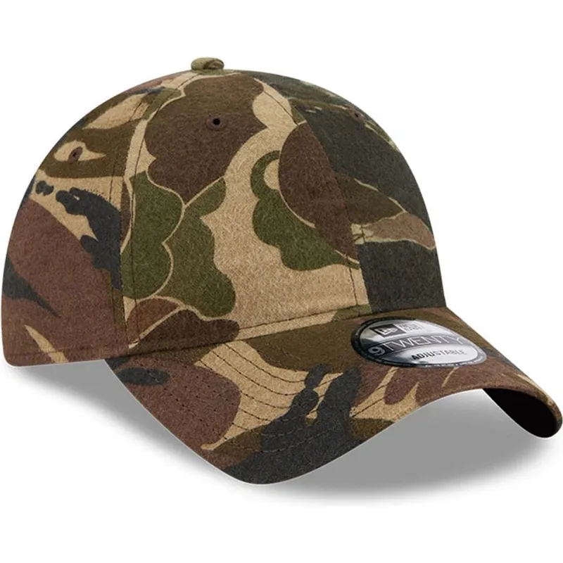 gebogene-kappe-camouflage-verstellbar-9twenty-brushed-cotton-three-looms-woodland-von-new-era