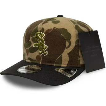 Cappellino curvo mimetico regolabile 19TWENTY Brushed Cotton Three Looms Duck dei Chicago White Sox MLB di New Era