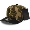 verstellbare-gebogene-tarnkappe-19twenty-brushed-cotton-three-looms-duck-der-los-angeles-dodgers-mlb-von-new-era