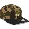 verstellbare-gebogene-tarnkappe-19twenty-brushed-cotton-three-looms-duck-der-los-angeles-dodgers-mlb-von-new-era