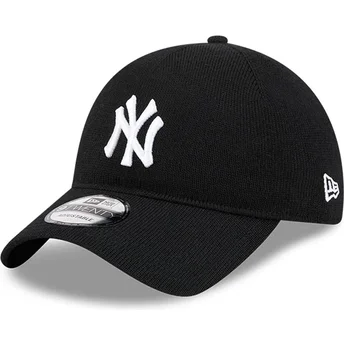 Czarna zakrzywiona czapka regulowana 9TWENTY z wełny merynosów New York Yankees MLB od New Era