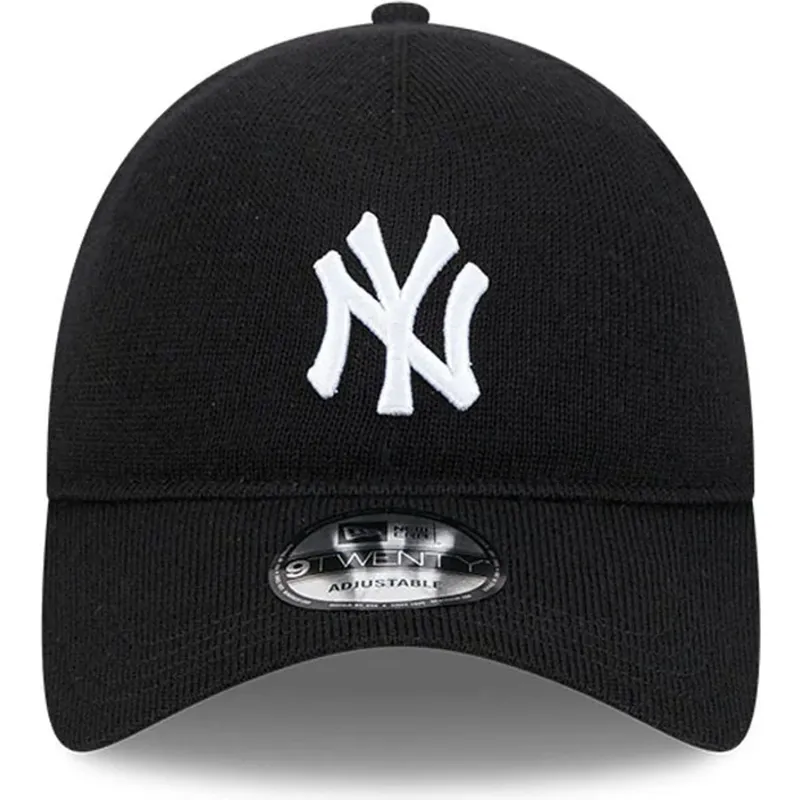 justerbar-svart-bojd-keps-9twenty-merino-wool-yarn-fran-new-york-yankees-mlb-av-new-era