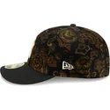 cappellino-curvo-nero-aderente-59fifty-low-profile-floral-cord-three-looms-printed-corduroy-dei-new-york-yankees-mlb-di-new-er