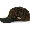 sort-buet-kasket-justerbar-59fifty-low-profile-floral-cord-three-looms-printed-corduroy-fra-atlanta-braves-mlb-fra-new-era