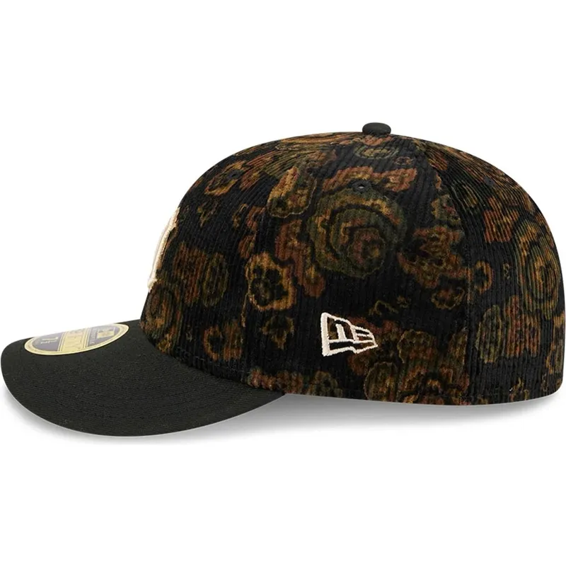 svart-bojd-passform-59fifty-low-profile-floral-cord-three-looms-printed-corduroy-detroit-tigers-mlb-keps-fran-new-era