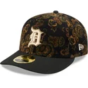 sort-buet-kasket-justerbar-59fifty-low-profile-floral-cord-three-looms-printed-corduroy-fra-detroit-tigers-mlb-fra-new-era