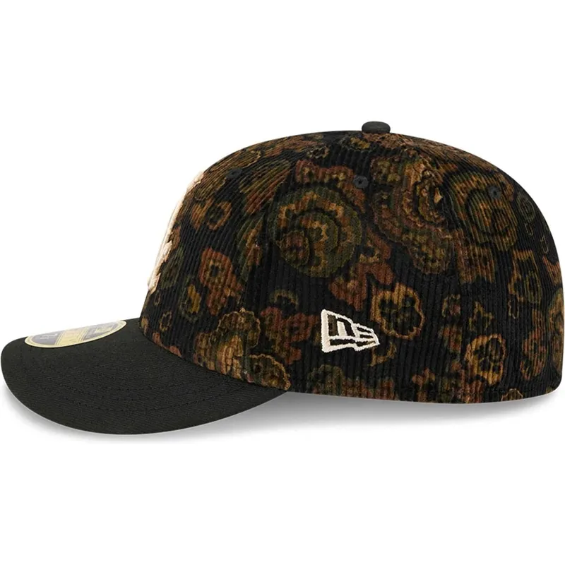 chicago-white-sox-mlb-59fifty-low-profile-floral-cord-three-looms-printed-corduroy-svart-bojd-justerbar-keps-fran-new-era