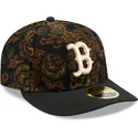 sort-buet-kasket-justerbar-59fifty-low-profile-floral-cord-three-looms-printed-corduroy-fra-boston-red-sox-mlb-fra-new-era