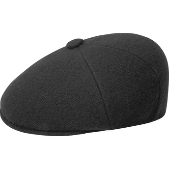Svart basker Wool Panel 575 Black från Kangol
