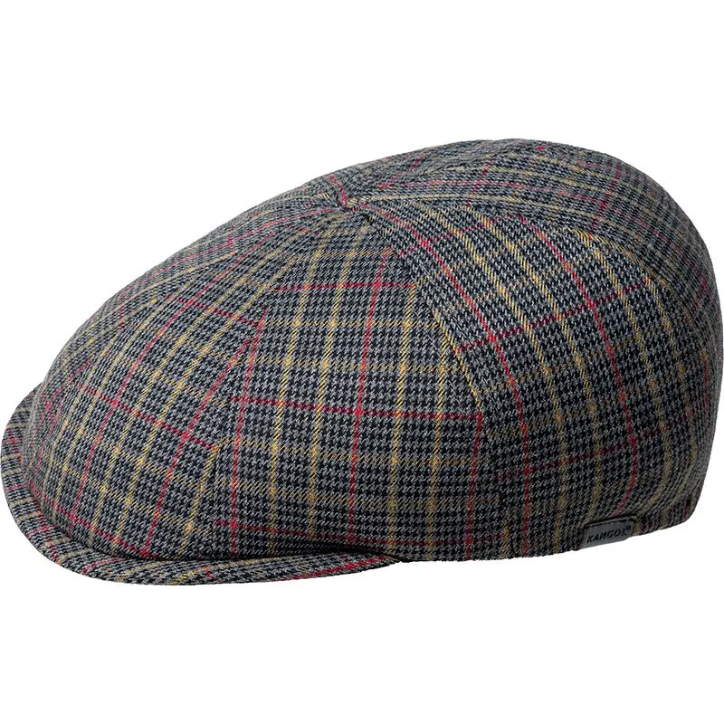 beret-gris-pattern-flexfit-grey-plaid-kangol