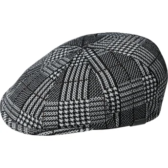 Schwarze Baskenmütze Pattern Flexfit Black Plaid von Kangol