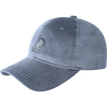 Cappello da baseball regolabile con visiera curva in denim blu di Kangol
