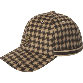 Brązowa regulowana czapka z daszkiem Block Zig Baseball Brown marki Kangol