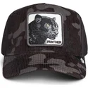 casquette-trucker-noire-panthere-panther-corduroy-camo-the-farm-goorin-bros