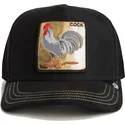 sort-trucker-kasket-med-hane-cock-golden-suede-the-farm-fra-goorin-bros