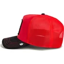gorra-trucker-rossa-e-nera-bufalo-ruthless-buffalo-suede-the-farm-di-goorin-bros