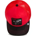 gorra-trucker-rossa-e-nera-bufalo-ruthless-buffalo-suede-the-farm-di-goorin-bros