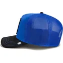 casquette-trucker-bleue-et-noire-chien-pitbull-flex-pitbull-suede-the-farm-goorin-bros